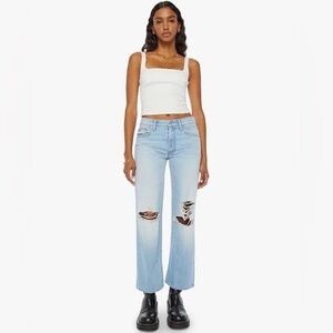 MOTHER High Rise Blue Jeans